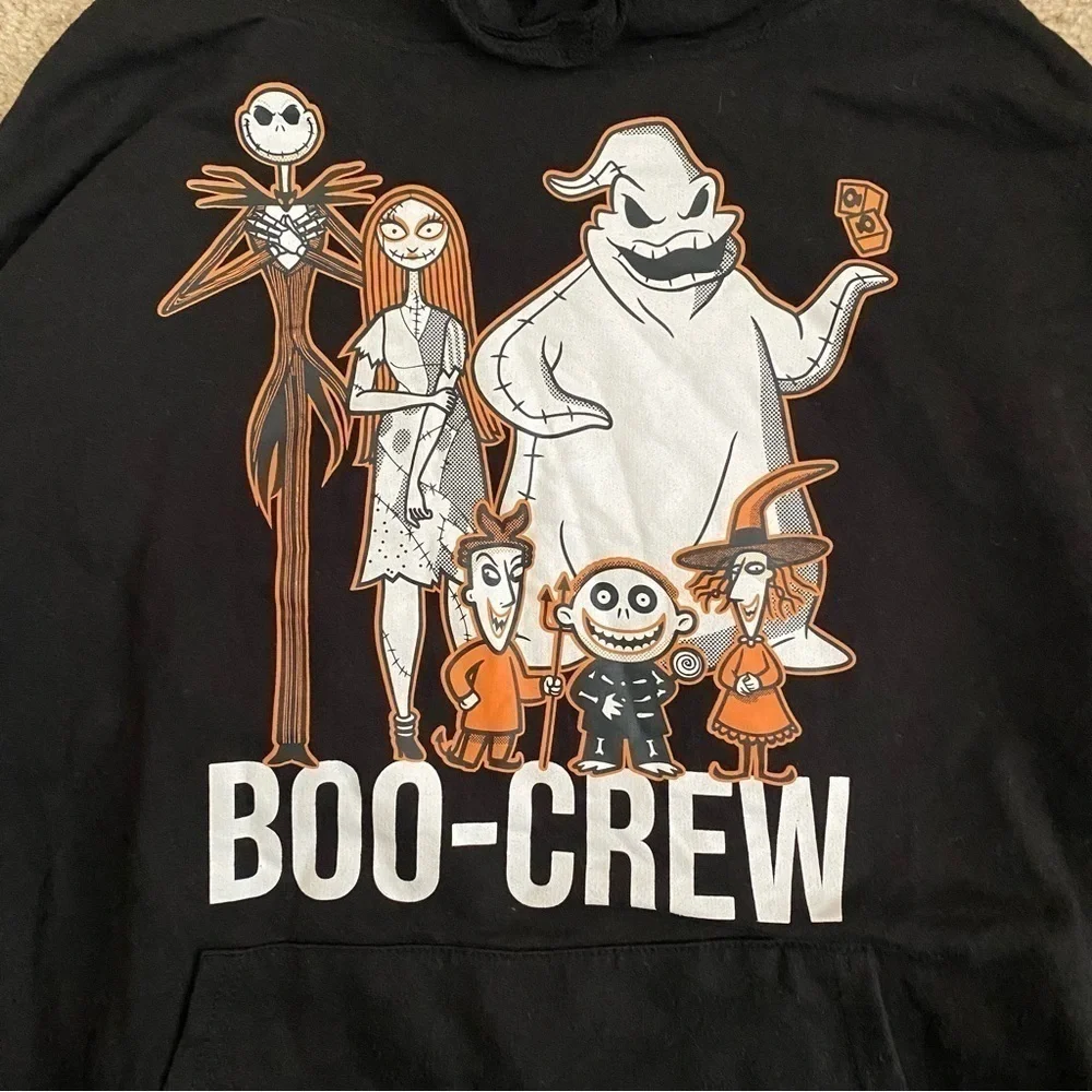 Disney Tim Burton’s The Nightmare Before Christmas Boo Crew Pullover Hoo…